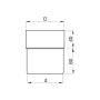 Lindab Steel Downpipe Connector - 100mm Dark Red