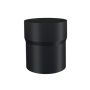 Lindab Steel Downpipe Connector - 100mm Matte Black