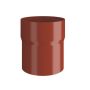 Lindab Steel Downpipe Connector - 100mm Tile Red