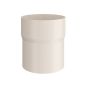 Lindab Steel Downpipe Connector - 100mm Antique White