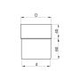 Lindab Magestic Steel Downpipe Connector - 75mm Galvanised