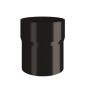 Lindab Steel Downpipe Connector - 87mm Black