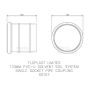FloPlast Solvent Weld Soil Coupling Single Socket - 110mm Black