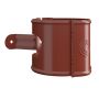 Lindab Steel Universal Downpipe Clip - 87mm Tile Red