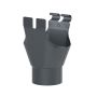Galeco Steel Half Round Gutter Kit Graphite Grey - 135mm Diameter