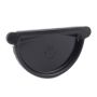 Galeco Steel Gutter External Stopend - 135mm Black