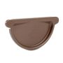 Galeco Steel Gutter External Stopend - 135mm Copper Effect