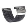 Galeco Steel Gutter Union - 135mm Black