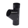 Galeco Steel Downpipe Branch - 87mm Black