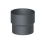 Galeco Steel Round Socket Downpipe Kit Graphite Grey - 87mm Diameter