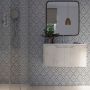 Acrylic Wall Panel - 1200mm x 2400mm x 4mm Black Geo