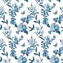 Acrylic Wall Panel - 896mm x 2400mm x 4mm Vintage China Blue
