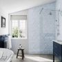 Acrylic Wall Panel - 896mm x 2400mm x 4mm Victorian Floral Sky