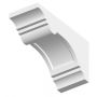 Dentil Block Exterior - 100mm x 135mm x 255mm White