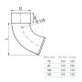Lindab Magestic Steel Downpipe Shoe - 75mm Galvanised