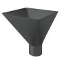 Lindab Steel Large Water Hopper - 75mm Graphite