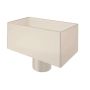 Lindab Steel Regular Water Hopper - 75mm Antique White