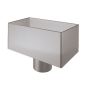 Lindab Steel Regular Water Hopper - 87mm Silver Metallic
