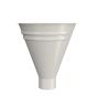 Lindab Steel Half Round Water Hopper - 100mm Antique White