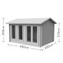 Chiltern Log Cabin - 24kg Felt No Underlay - 4000mm x 3000mm