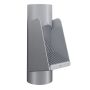 Lindab Steel Vandal Reinforced Leaf Trap - 102mm Silver Metallic