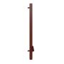 Lindab Steel Vandal Reinforced Pipe with Leaf Trap - 102mm x 2mtr Tile Red