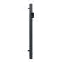 Lindab Steel Vandal Reinforced Pipe with Raised Leaf Trap - 102mm x 2m Graphite
