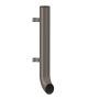Lindab Steel Vandal Reinforced Pipe with Shoe - 102mm x 0.85mtr Anthracite Metallic