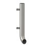 Lindab Steel Vandal Reinforced Pipe with Shoe - 102mm x 0.85mtr Silver Metallic