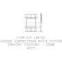 FloPlast Multi Fit Compression Waste Coupling - 32mm