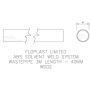 FloPlast Solvent Weld Waste Pipe - 40mm x 3mtr Grey