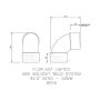 FloPlast Solvent Weld Waste Bend Swept - 92.5 Degree x 50mm Grey