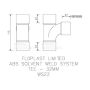 FloPlast Solvent Weld Waste Tee - 32mm White