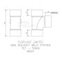 FloPlast Solvent Weld Waste Tee - 50mm White