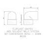 FloPlast Solvent Weld Waste Swivel / Conversion Bend - 92.5 Degree x 50mm Grey