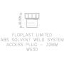 FloPlast Solvent Weld Waste Access Plug - 32mm White