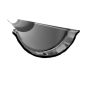 Cast Iron Beaded Half Round Gutter - 115mm x 1829mm Black