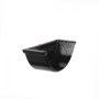 Cast Iron Beaded Half Round Gutter Internal Stopend - 125mm Black