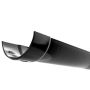 Cast Iron Half Round Gutter - 100mm x 1829mm Black