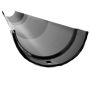 Cast Iron Half Round Gutter - 115mm x 1829mm Black
