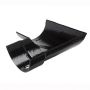 Cast Iron Half Round Gutter Left Hand Angle - 90 Degree x 115mm Black