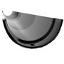 Cast Iron Half Round Gutter - 150mm x 1829mm Black