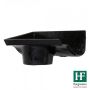 Cast Iron Ogee Gutter Left Hand Stopend Outlet - 115mm for 75mm Downpipe Black