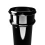 Cast Iron Round Non-Eared Downpipe - Socket On One End - 100mm x 1829mm Black