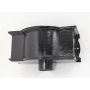 Cast Iron Round Downpipe Hopper Head Bow Fronted Outlet - 65mm Black