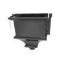 Cast Iron Round Downpipe Hopper Head Traditional Flanged Outlet - 75mm Black