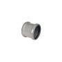 FloPlast Industrial/ Xtraflo Downpipe Double Socket Coupling - 110mm Grey