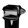 Cast Iron Square Eared Downpipe - 75mm x 914mm Black