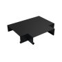 Aluminium Coping T Junction for 301-350mm Wall - 410mm Black (9005 Matt)