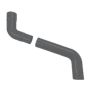 Aluminium Round Swaged Downpipe 2 Part Swan Neck - 63mm to 400mm PPC Finish Anthracite Grey (7016 Matt)